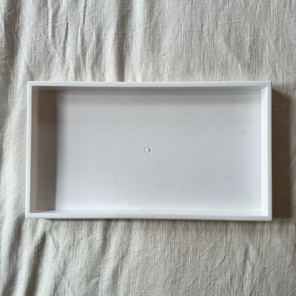 White Plastic Stackable Tray
